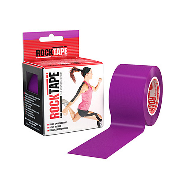 Кинезио тейп Rocktape 5см х 5м фиолетовый.