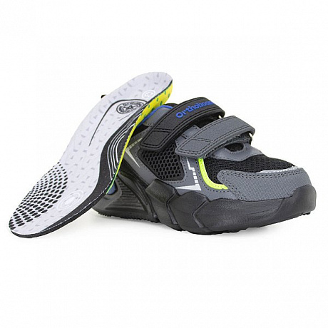 Кроссовки ортопедические Ортобум для мальчиков 33223-22 черно/серый. Изображение 3 из 6