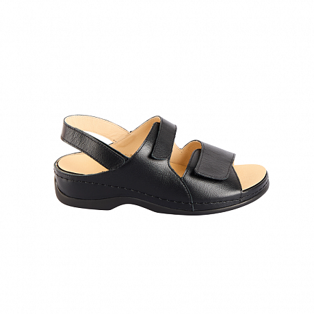 Сандалии ортопедические Dr Thomas женские DTD-005-3 черные. Изображение 2 из 3