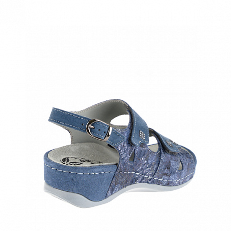 Сандалии Mubb женские 766-24-8 синие джинсовые. Изображение 2 из 5